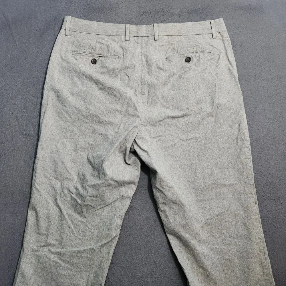 Banana Republic Dress Pants Men 36X32 (37X31) Gray Kentfield Straight Leg